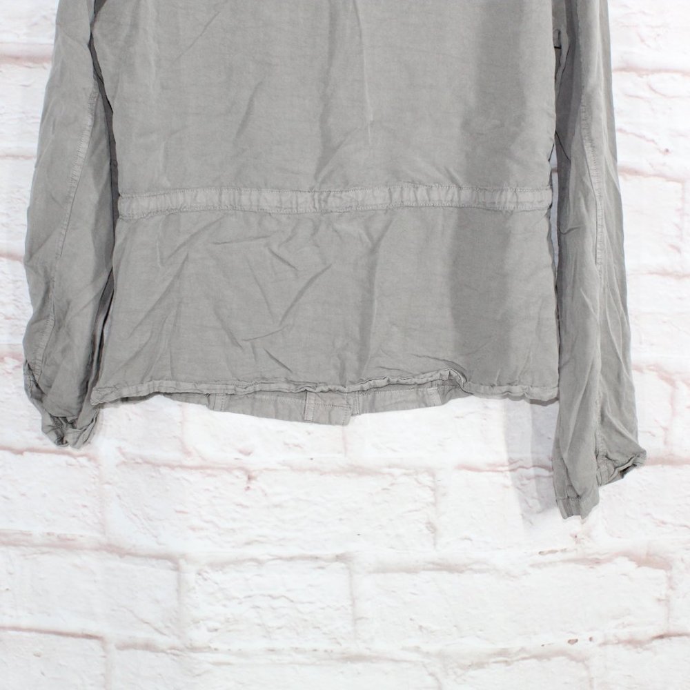 Sanctuary Gray 100% Lyocell Snap Button Front Pockets Jacket Size L - Picture 8 of 9